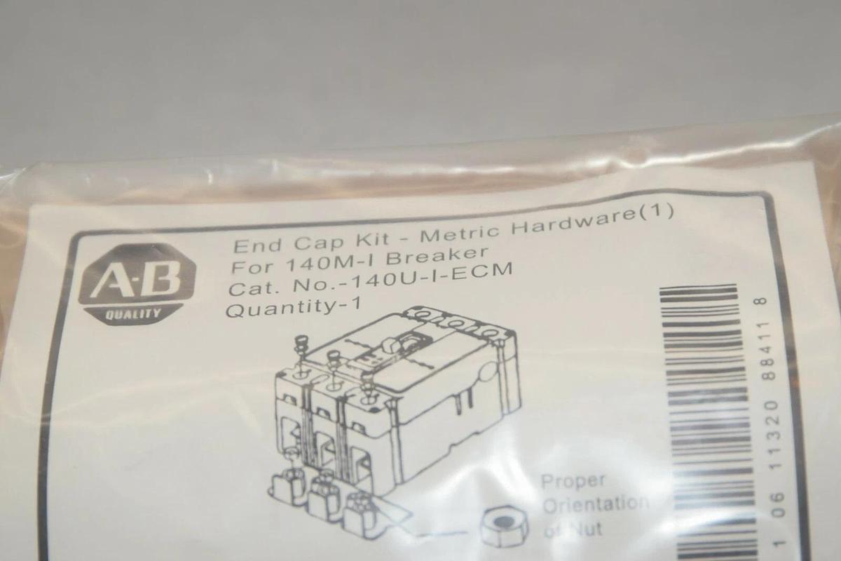 (NEW) ALLEN BRADLEY 140U-I-ECM 140UIECM End Cap Kit - Metric Hardware