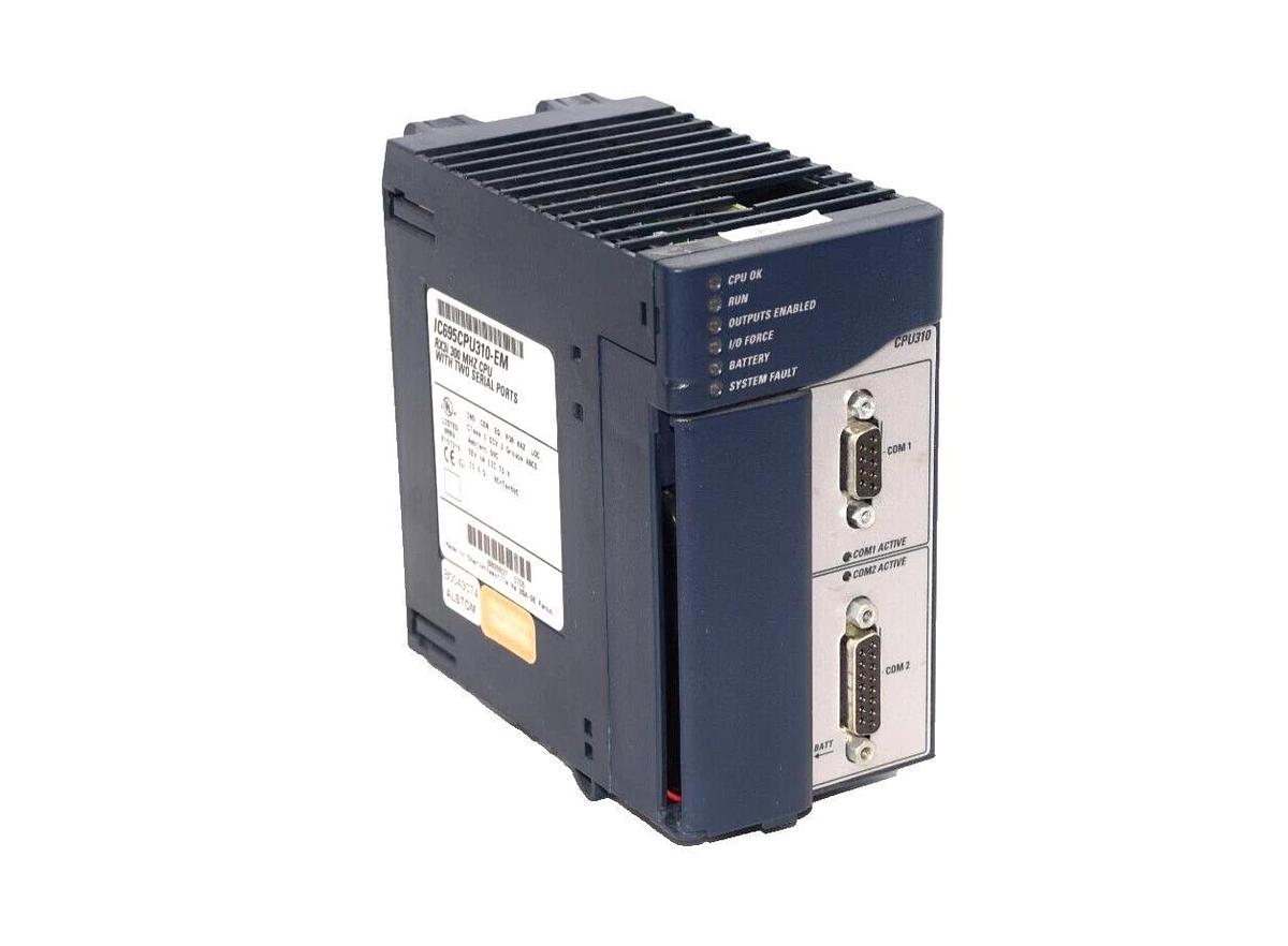Used GE FANUC IC695CPU310-EM RX3i 300Mhz With 2 Serial Ports CPU Module
