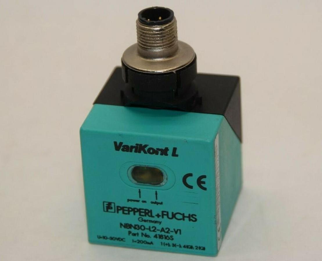 Used PEPPERL + FUCHS NBN30-L2-A2-V1 41816S 15-30Vdc VariKont Prox. Sensor No Hardware