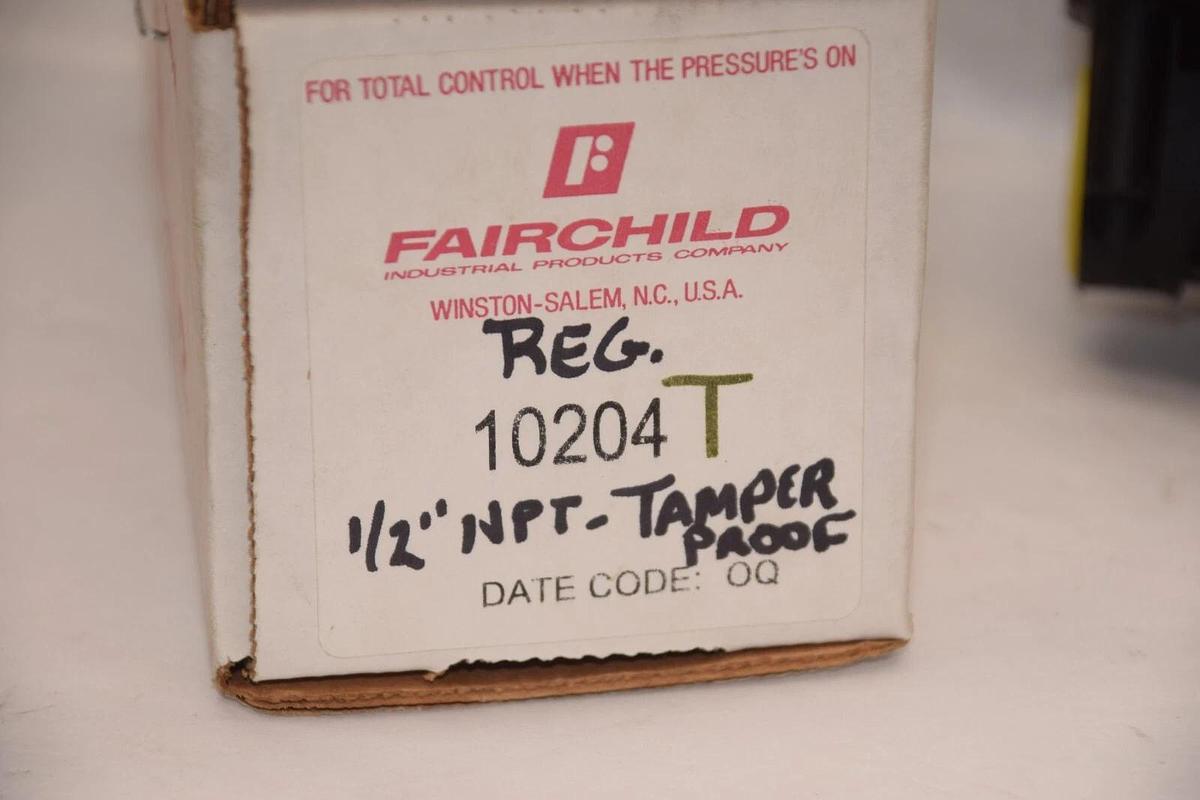 (NEW) FAIRCHILD 10204T 500psig 35bar 3500kPa Pneumatic Pressure Regulator
