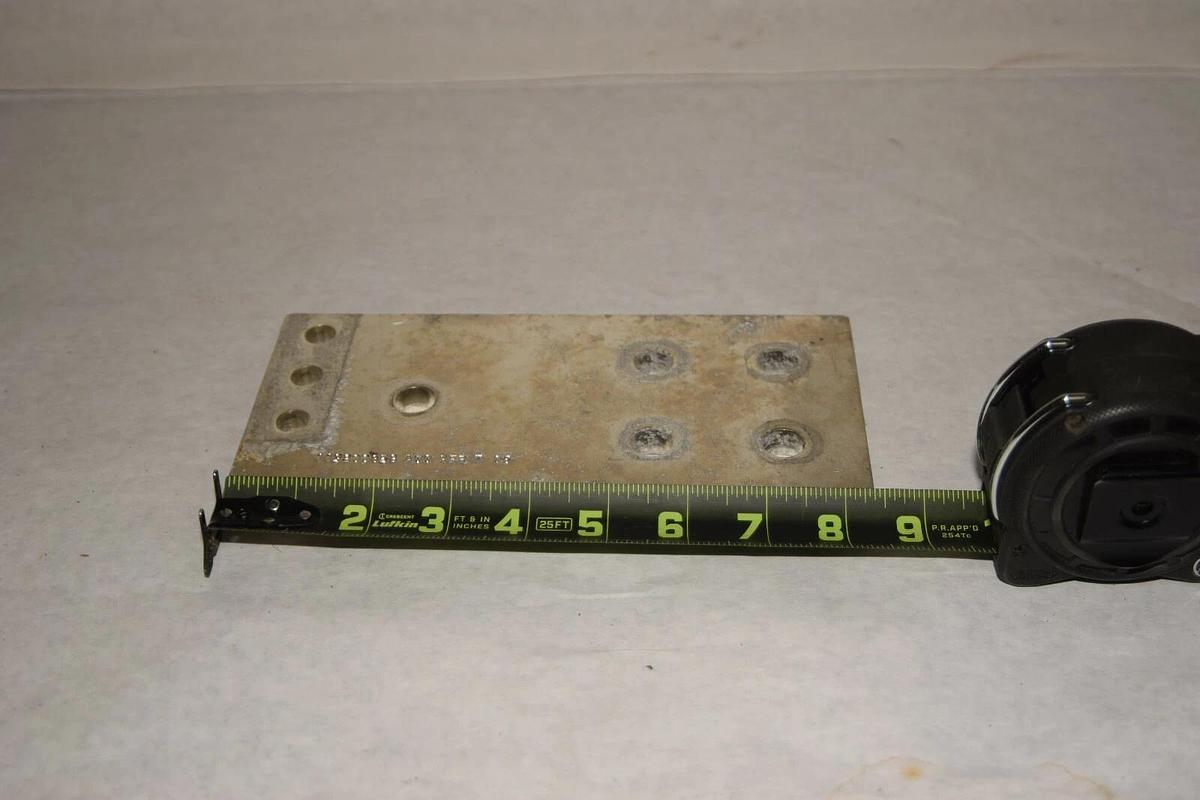 Used Copper Buss Bar For Large Breaker 119200858 A00 RFR 7 06 8.5" x 4" x 1/2"