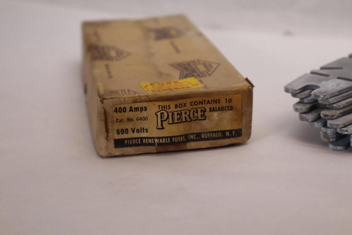 (NEW - Box of 20) PIERCE 6400 400A 600V Renewable Fuse