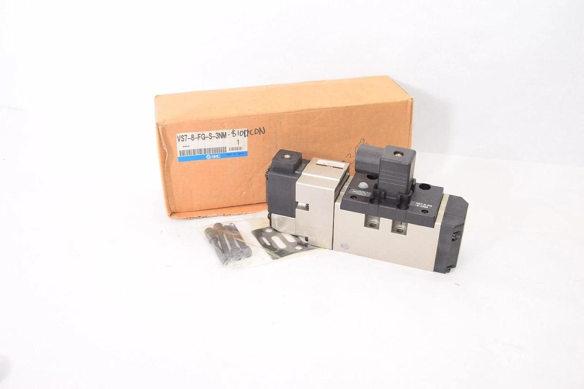 (NEW) SMC VS7-8-FG-S-3NM 81011C0N 24Vdc Coil Pneumatic Solenoid Valve
