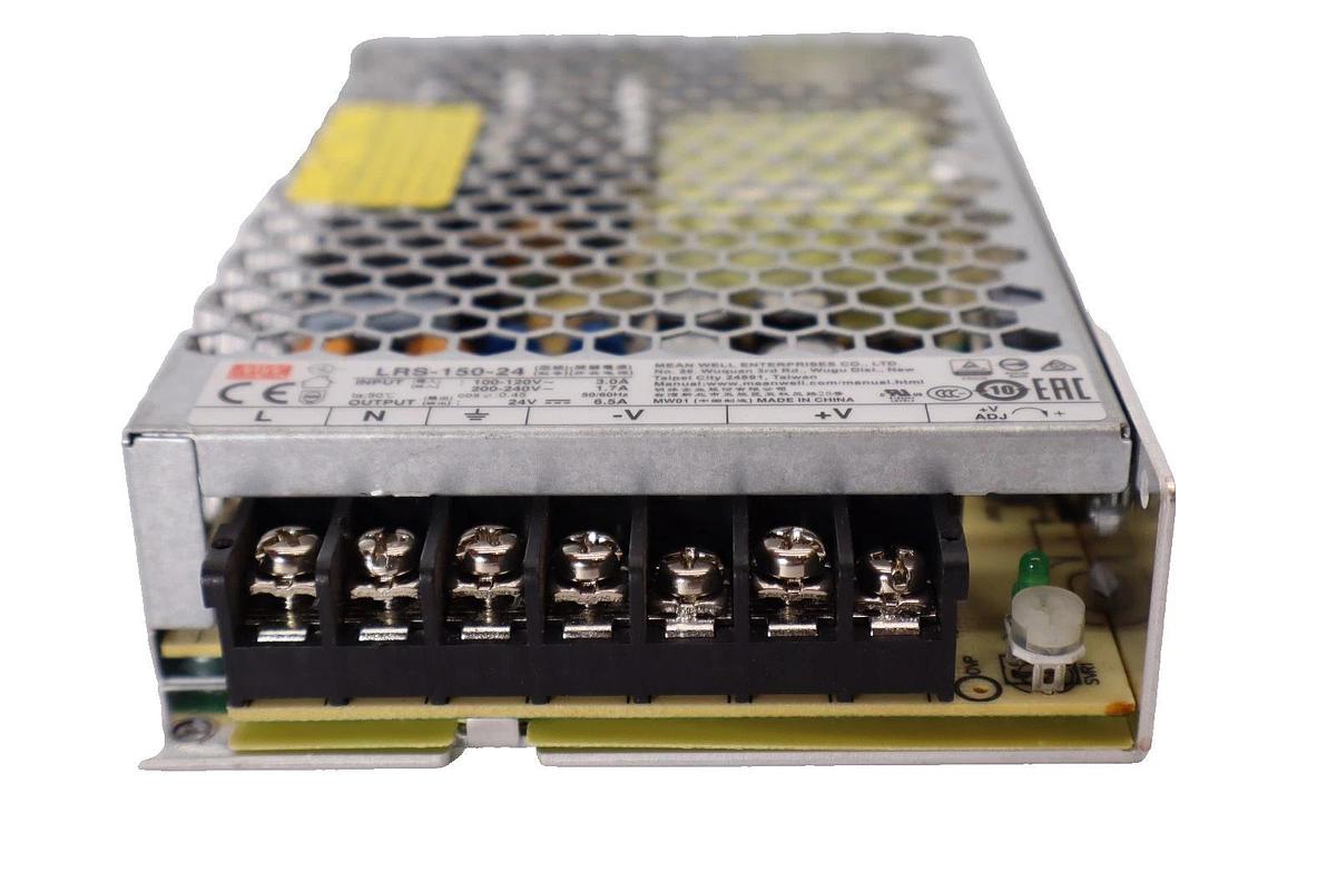 Used MEAN WELL LRS-150-24 , LRS15024 100-240V 3.0A - 6.5A Power Supply