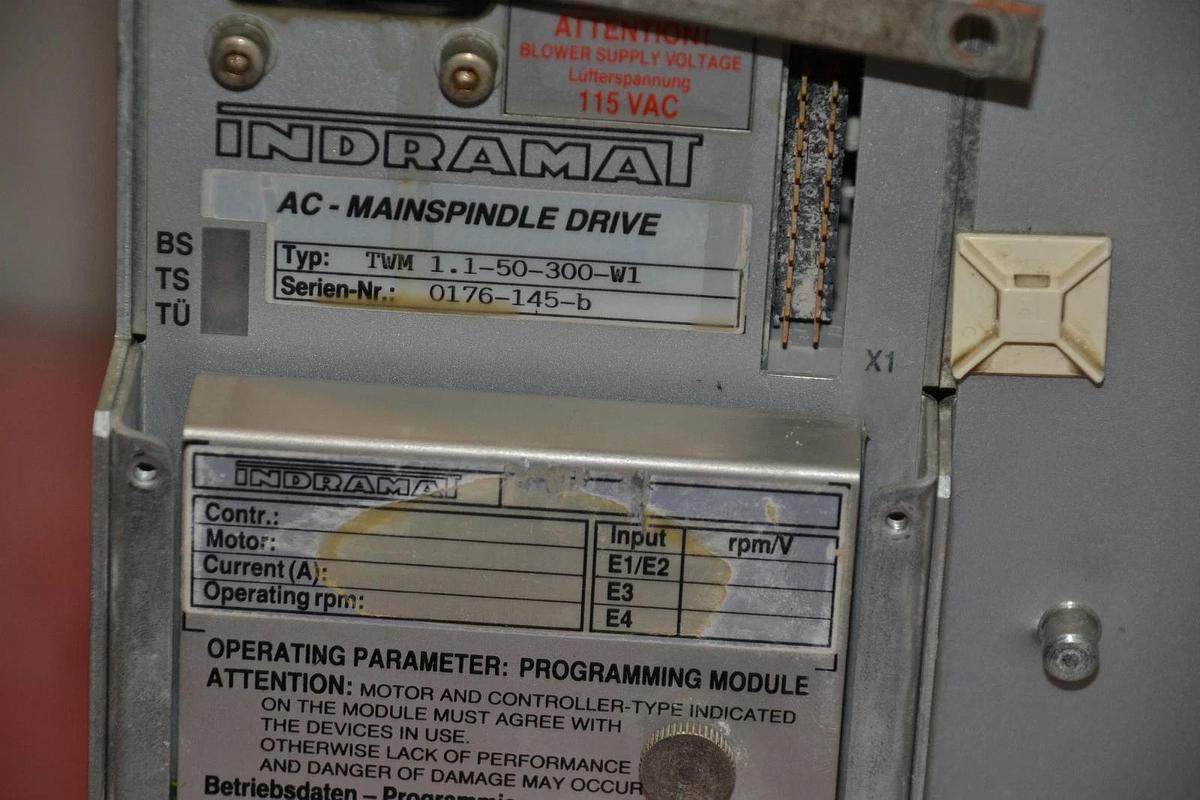 Used INDRAMAT AC MAINSPINDLE DRIVE TWM 1.1-50-300-W1 TWM1.1-50-300-W1