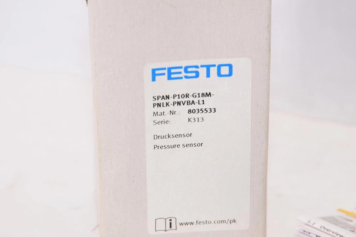 (NEW) FESTO SPAN-P10R-G18M-PNLK-PNVBA-L1 8035533 Pressure Sensor