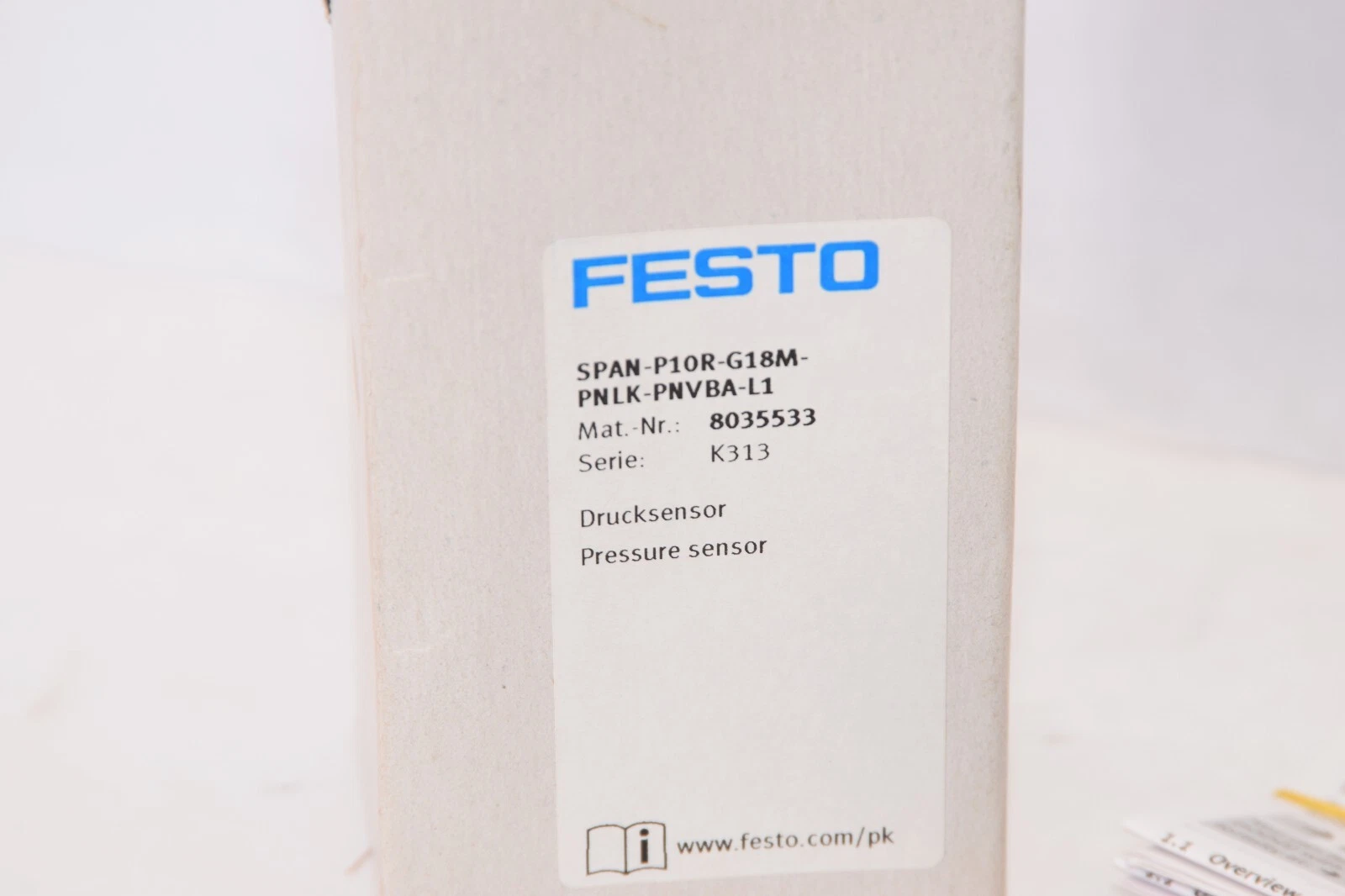 (NEW) FESTO SPAN-P10R-G18M-PNLK-PNVBA-L1 8035533 Pressure Sensor