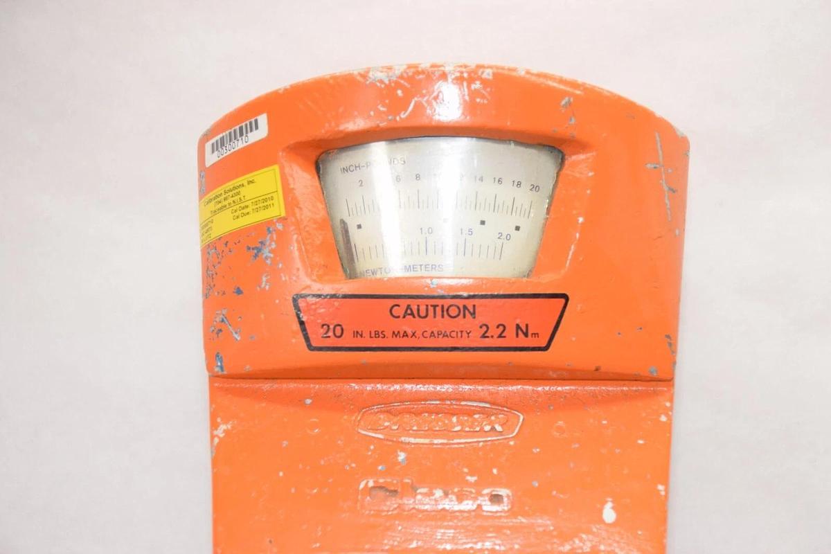 Used CLECO DRESSER P/2B P2B Power Tool Torque Analyzer 20 IN 20IN LBS 2.2 Nm