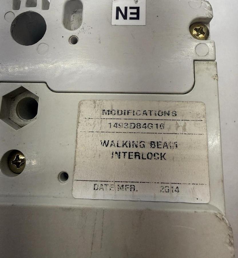 Used Cutler Hammer Molded Case Switch 4P HLD4600 4 pole HDL 600A 600 Amp W/ interlock