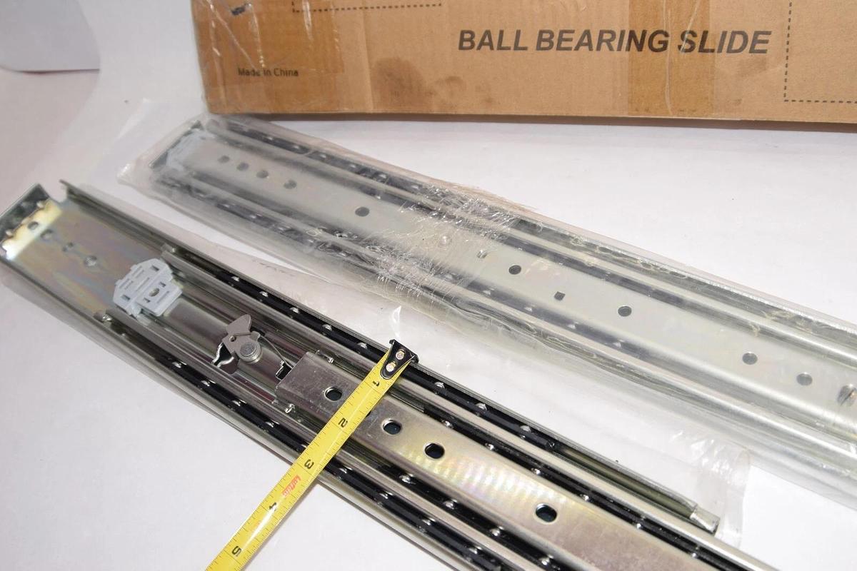 (NEW - Pair) AOLISHENG D2576 20" Heavy Duty Drawer Slides Ball Bearing