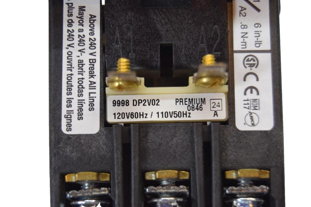 Square D Contactor 8910 DPA 23S41 Y 251 8910DPA23S41V02Y251 35A 120v coil (New)