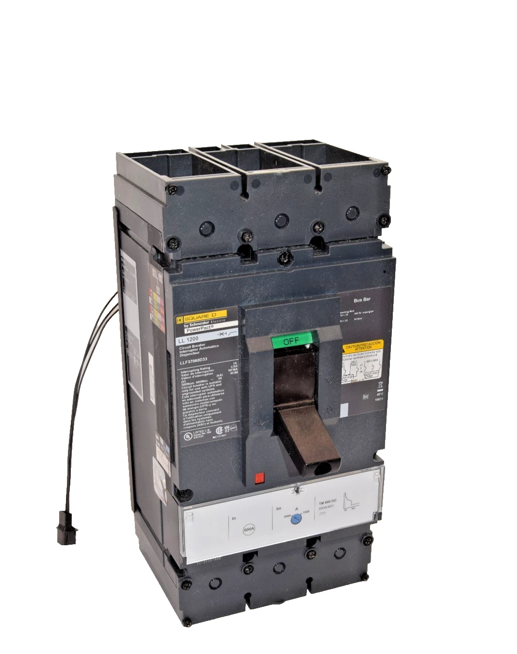 Square D PowerPact LL1200 Breaker LLF37060D33 600A 600 Amp 3p (New, take out)