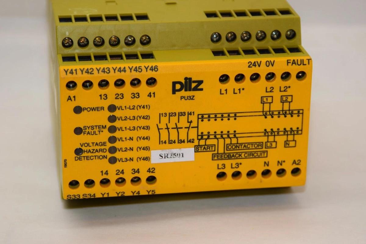 Used PILZ PU3Z 24Vdc 3n/0 1n/c 775510 Safety Relay