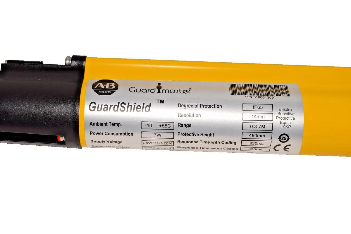 Used Allen Bradley Guardmaster AB Safety light curtain 440L-R4J0480YD Reciever