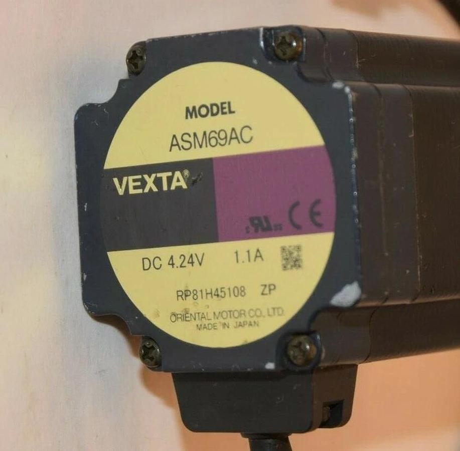 Used VEXTA ASMC69AC 4.24Vdc 1.1A Closed Loop Stepper Motor