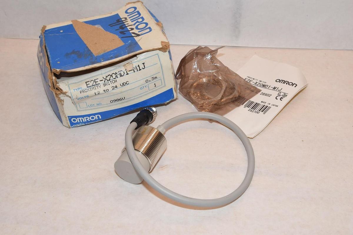 (NEW) OMRON E2E-X20MD1-M1J E2EX20MD1M1J 12-24Vdc 0.3M Proximity Switch