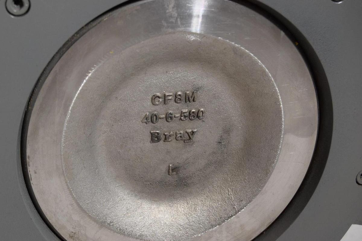 BRAY CONTROLS 6" Butterfly Valve 410600-11001466 CF8M 40-6-580 150# (NEW)