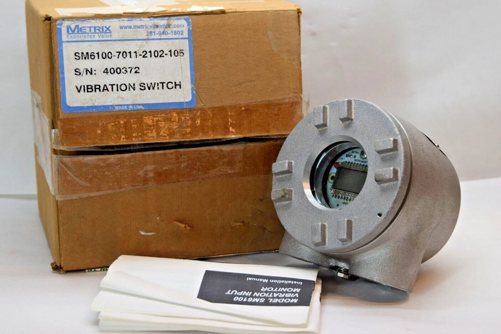 Metrix Vibration Switch Monitor SM6100-7011-2102-105 115vac 1FET (NEW)
