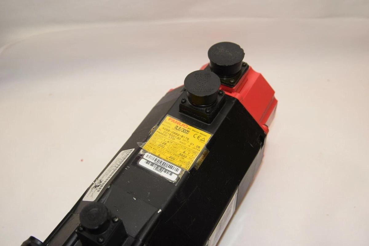 Refurbished Fanuc L6/3000 AC Servo Motor A06B-0562-B175 3000 RPM 126V 1.4 kW 8.7 Amp