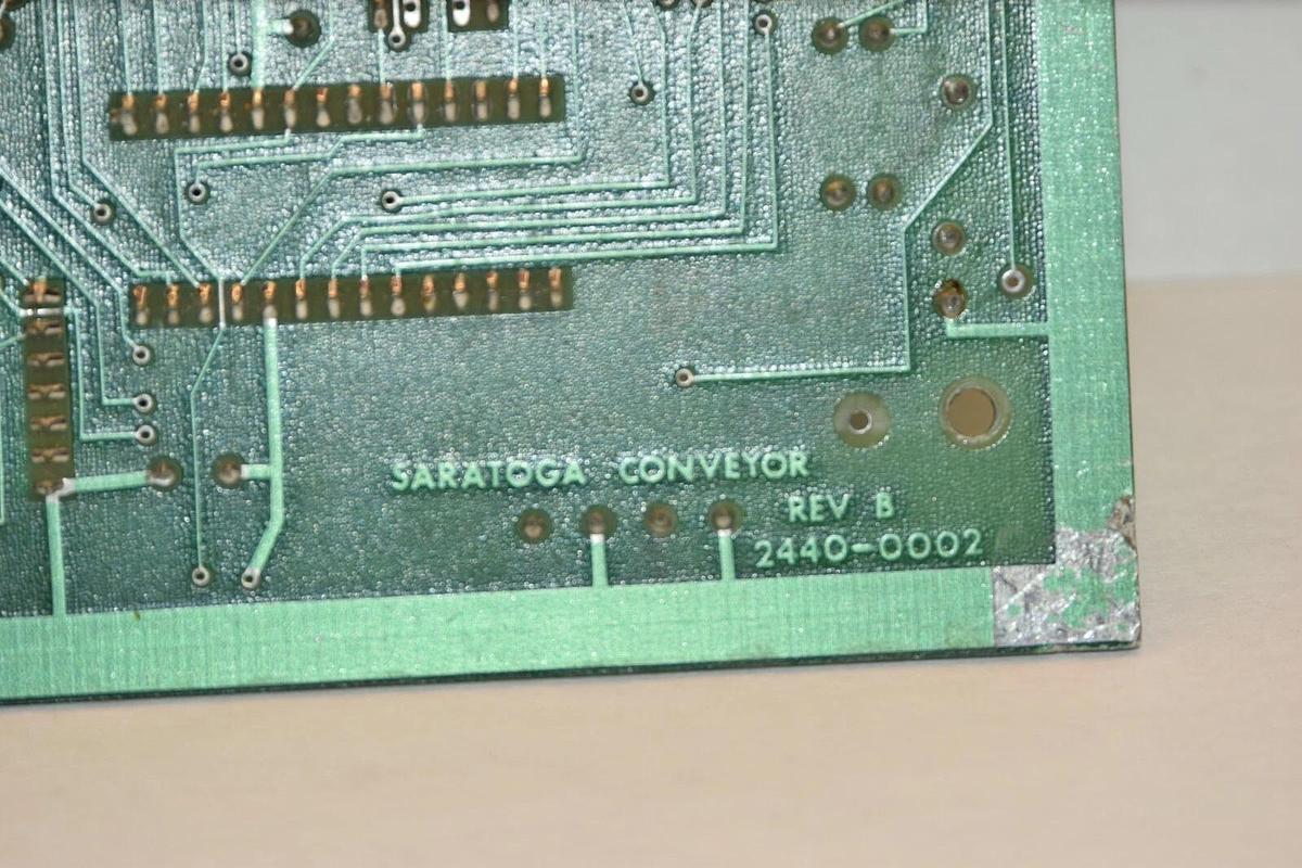 Used SARATOGA CONVEYOR 2440-0002 24400002 nj906074-3RR REV B Control Board