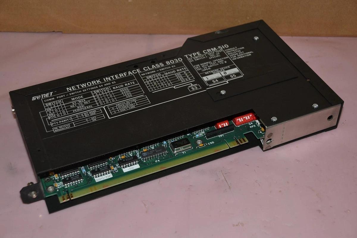 Used SQUARE D SY/MAX 8030 CRM-510 SERIES H2 5.00 INTERFACE MODULE