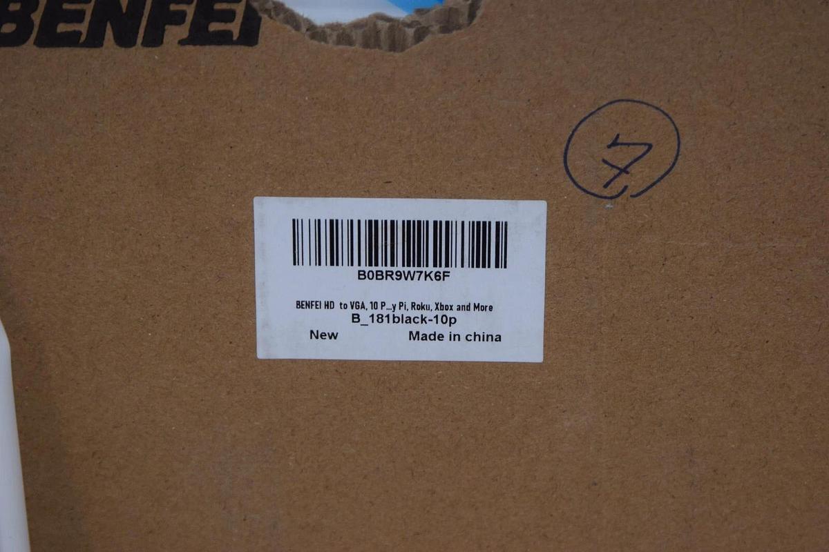 (NEW) BENFEI B_181black-10P B_181 HD to VGA Adapter Cable