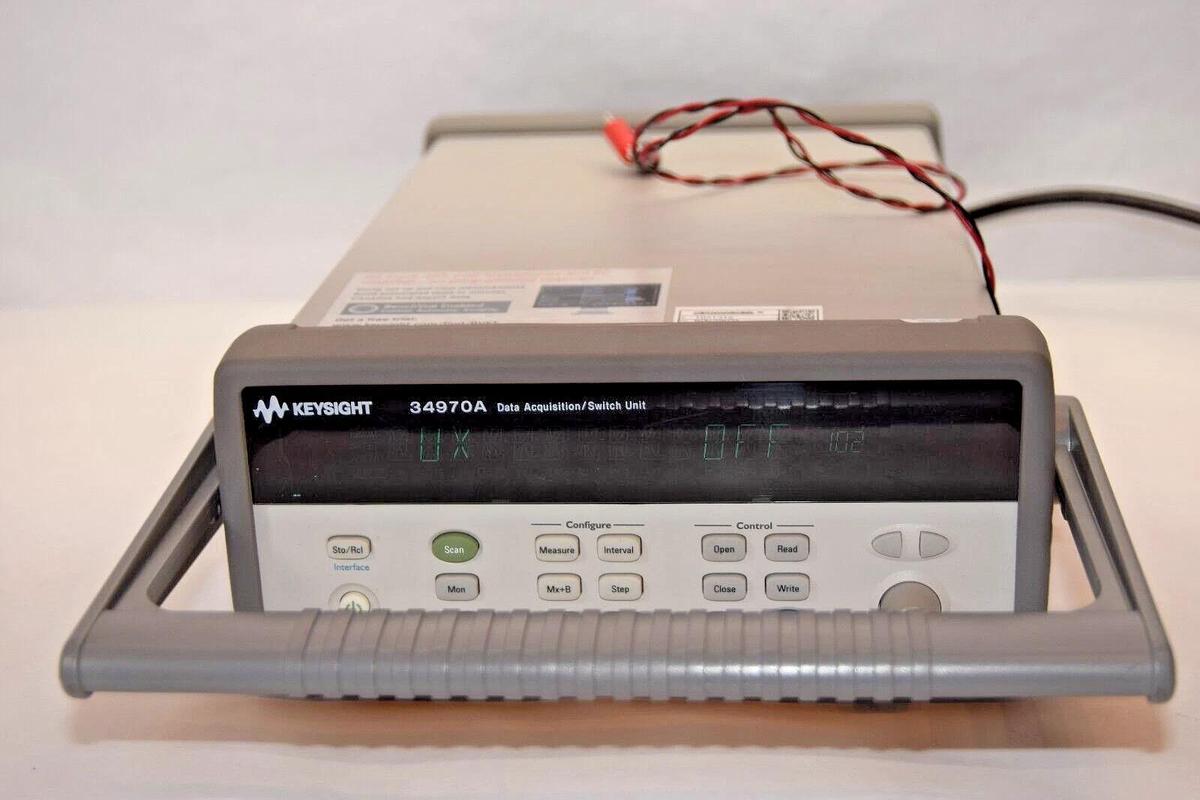 Used HP Keysight 34970A Data Aquisition Switch Unit w/ Keysight 34901A 20 Channel