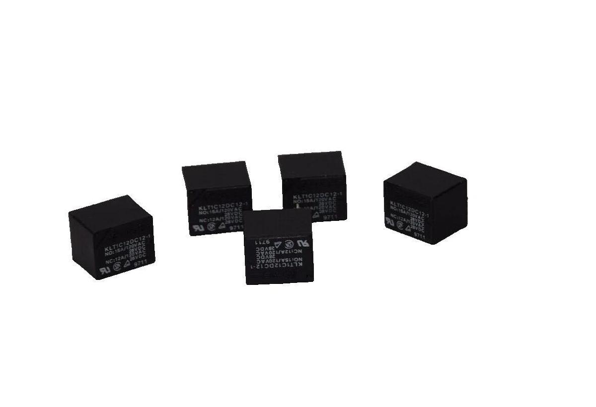 (NEW - Lot of 5) HASCO KLT1C12DC12-1 , 15A 120Vac , 12A 120Vac Mini Power Relay