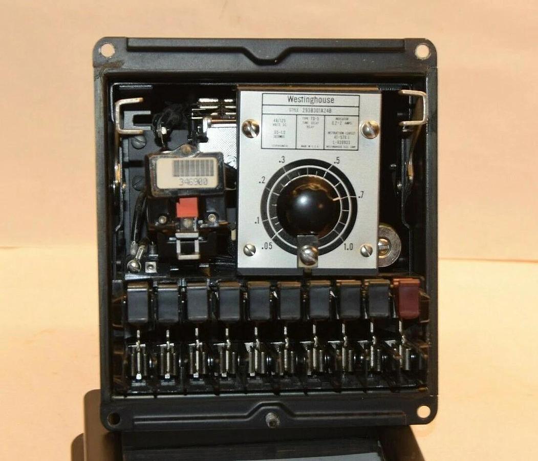Refurbished WESTINGHOUSE 293B301A24B Type TD-5 0.2-2A 48/125Vdc Time Delay Relay