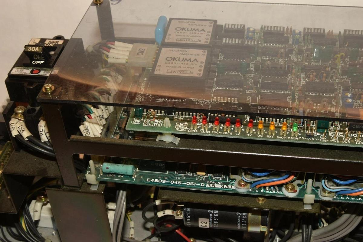 Used OKUMA BDU-30A BDU30A BL-H50E-80 3Phase 200/220V 50/60Hz 25A Servomotor Drive