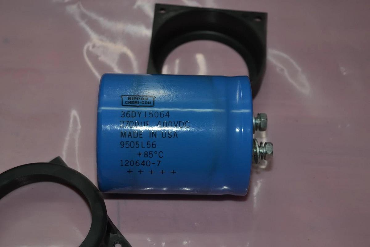 Used NIPPON CHEMI-CON CAPACITOR 2700UF 400VDC MODEL 36DY15064