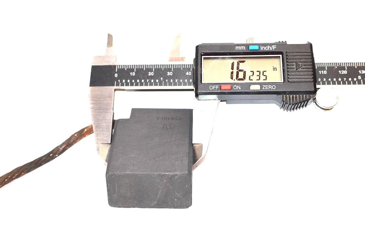 Caremco AC 1-5/8" x 3/4" , 1.6235" x 0.7455" Carbon Brush (New)