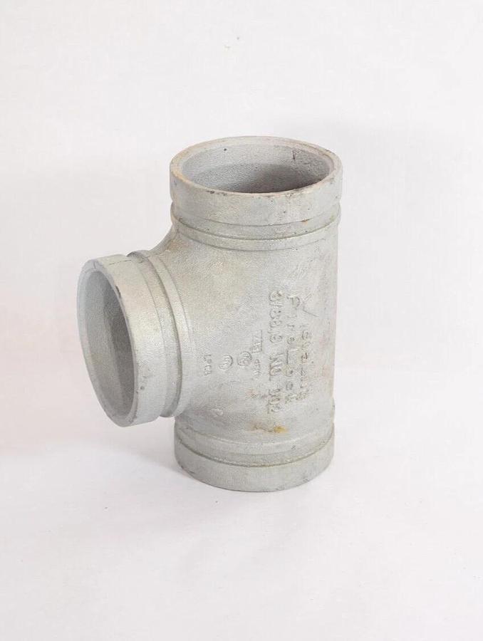 (NEW) VICTAULIC 3/88.9 No. 002 C-E=3.38 IN FireLock Straight Grooved Tee