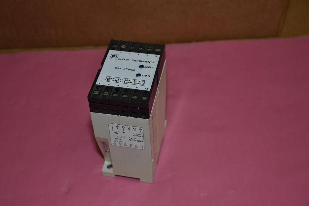 Used Elcon  Signal Tx Conditioning Amplifier Power Supply 300 ser CS-1-300 CS1300