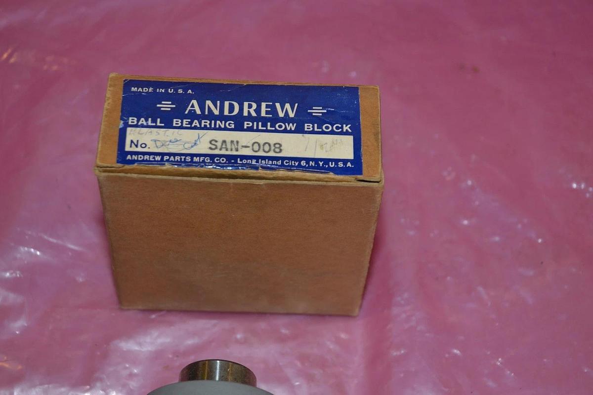 ANDREW BALL BEARING PILLOW BLOCK SAN-008 SAN 008 SAN008 NEW