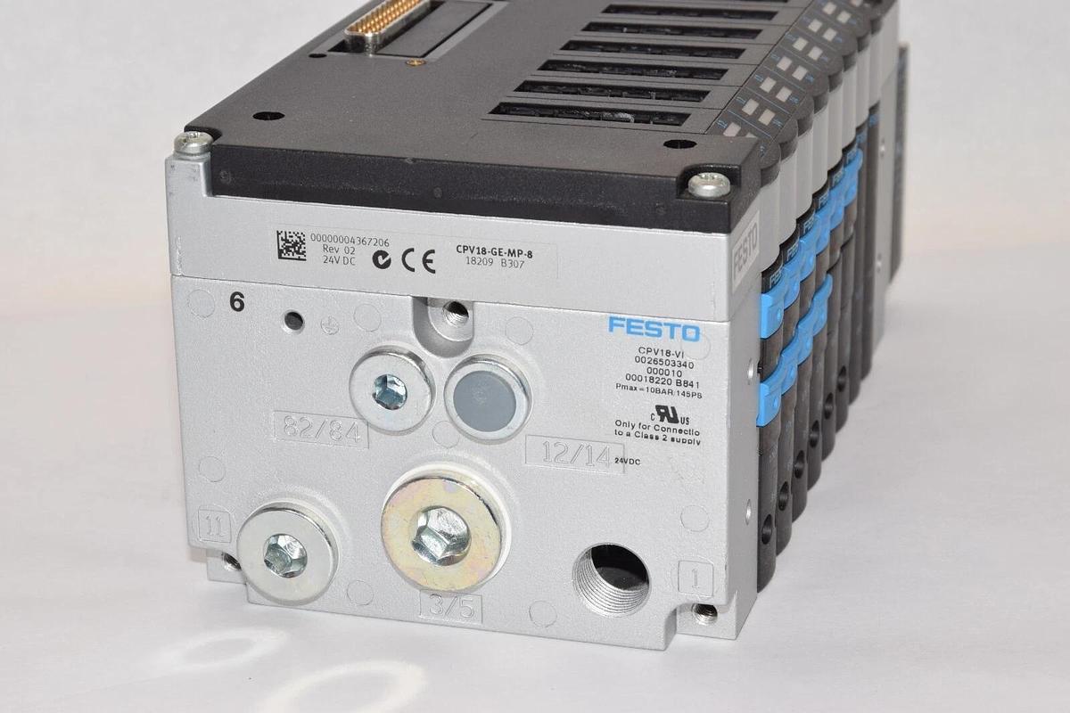 (NEW) FESTO CPV18-VI Valve Manifold With CPV18-GE-MP-8 Interface