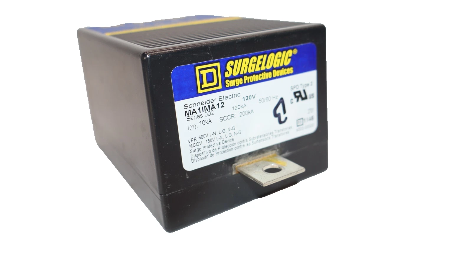 Used Square D MA1IMA12 120V Type MA Surgelogic Surge Protective Device