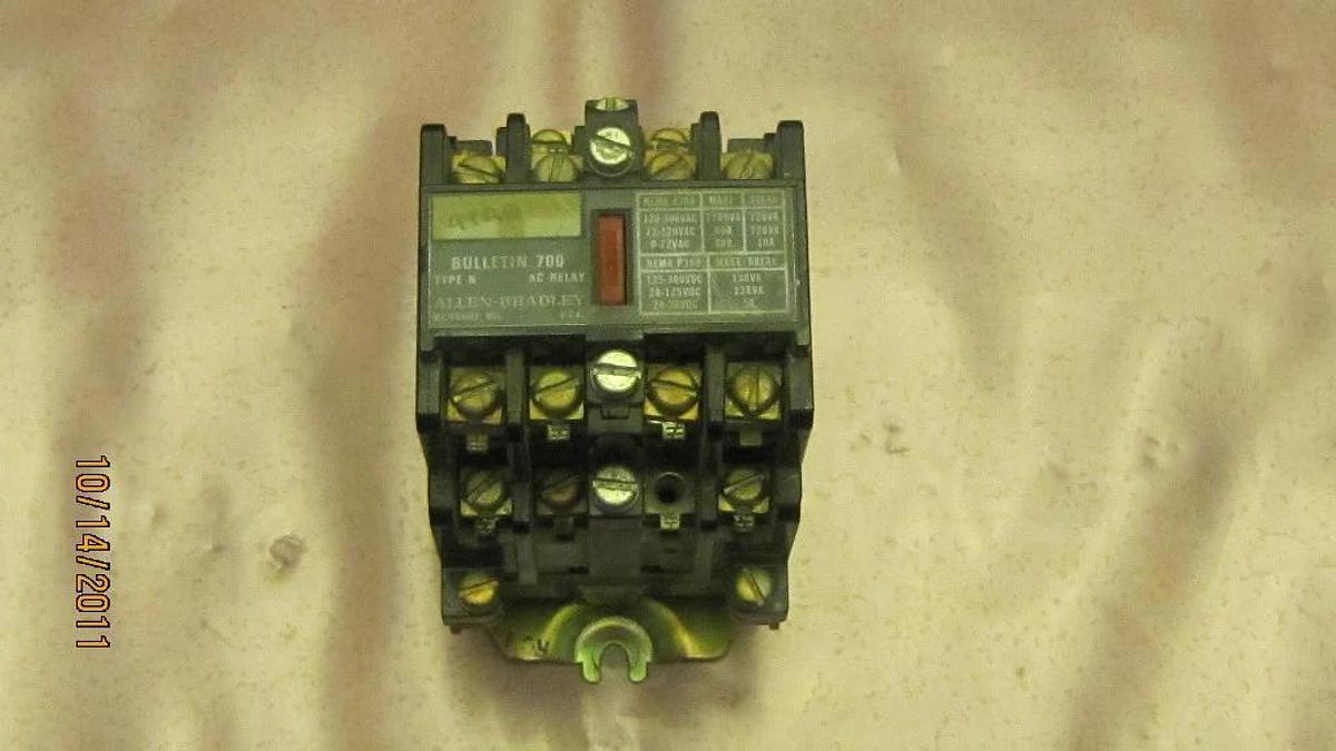Used Allen Bradley Overload Relay 700-N200A1 700-NA20 700 NA20 700NA20 120V