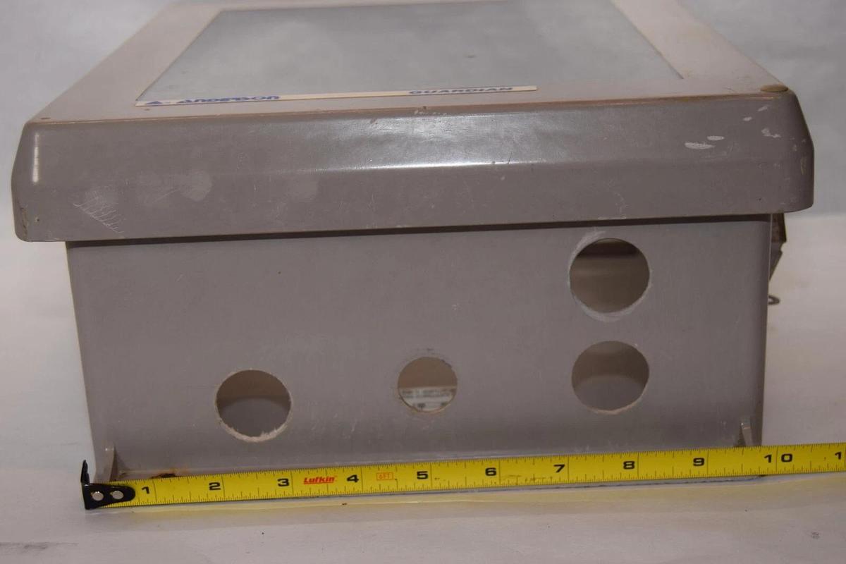 Used ANDERSON AW846333 , 915542 12" x 10" x 4-1/2" ID Plastic PVC Control Enclosure