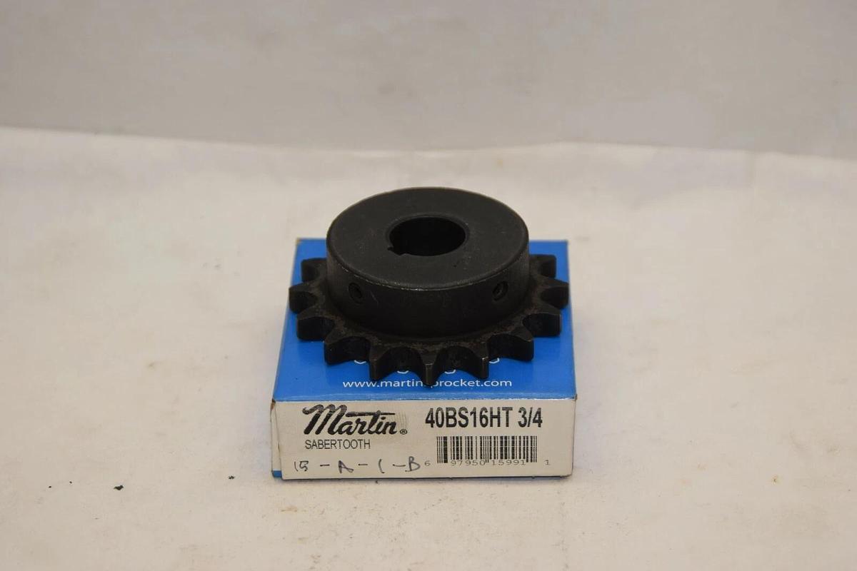(NEW) MARTIN 40BS16HT 3/4 3/4" 16 Teeth Sabertooth Sprocket