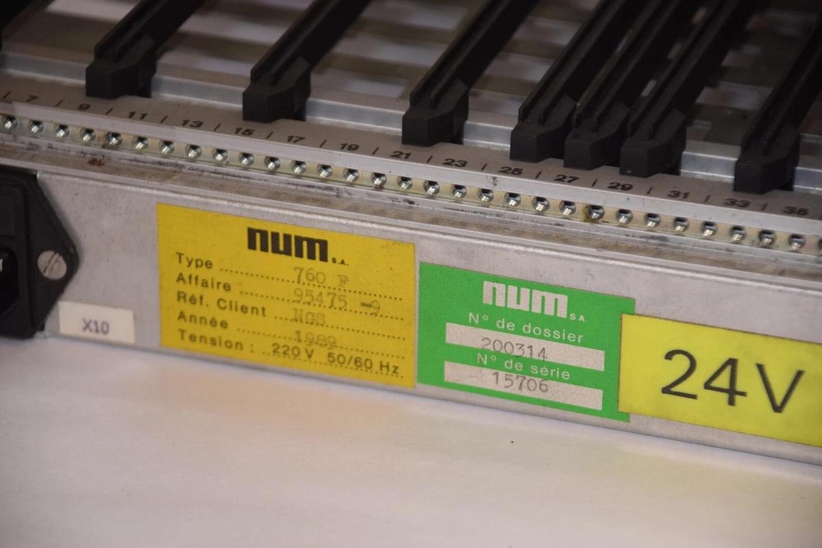 Used NUM 200314 , 760F , 95475-9 220V 50/60Hz Rack