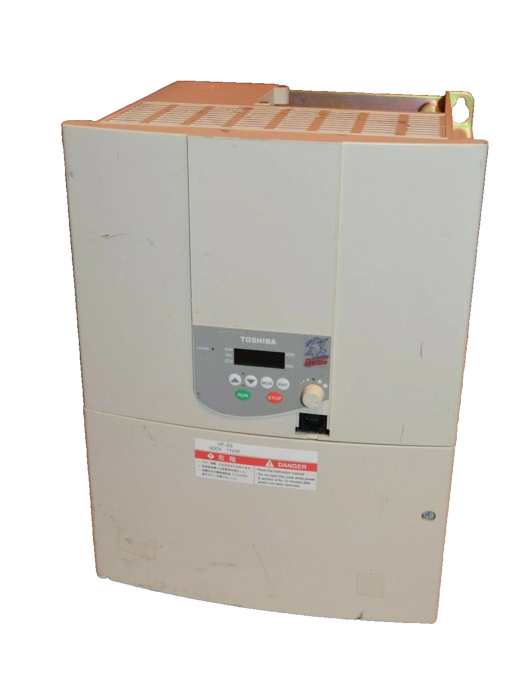 Used TOSHIBA 15hp 15 hp TRANSISTOR INVERTER 3PH 380/500V VFS9-4110PL-WN