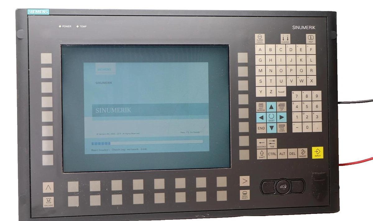 Used Siemens Sinumerik Operator PanelFront 6FC5203-0AF02-0AA1 TCU: 6FC5312-0DA00-1AA1
