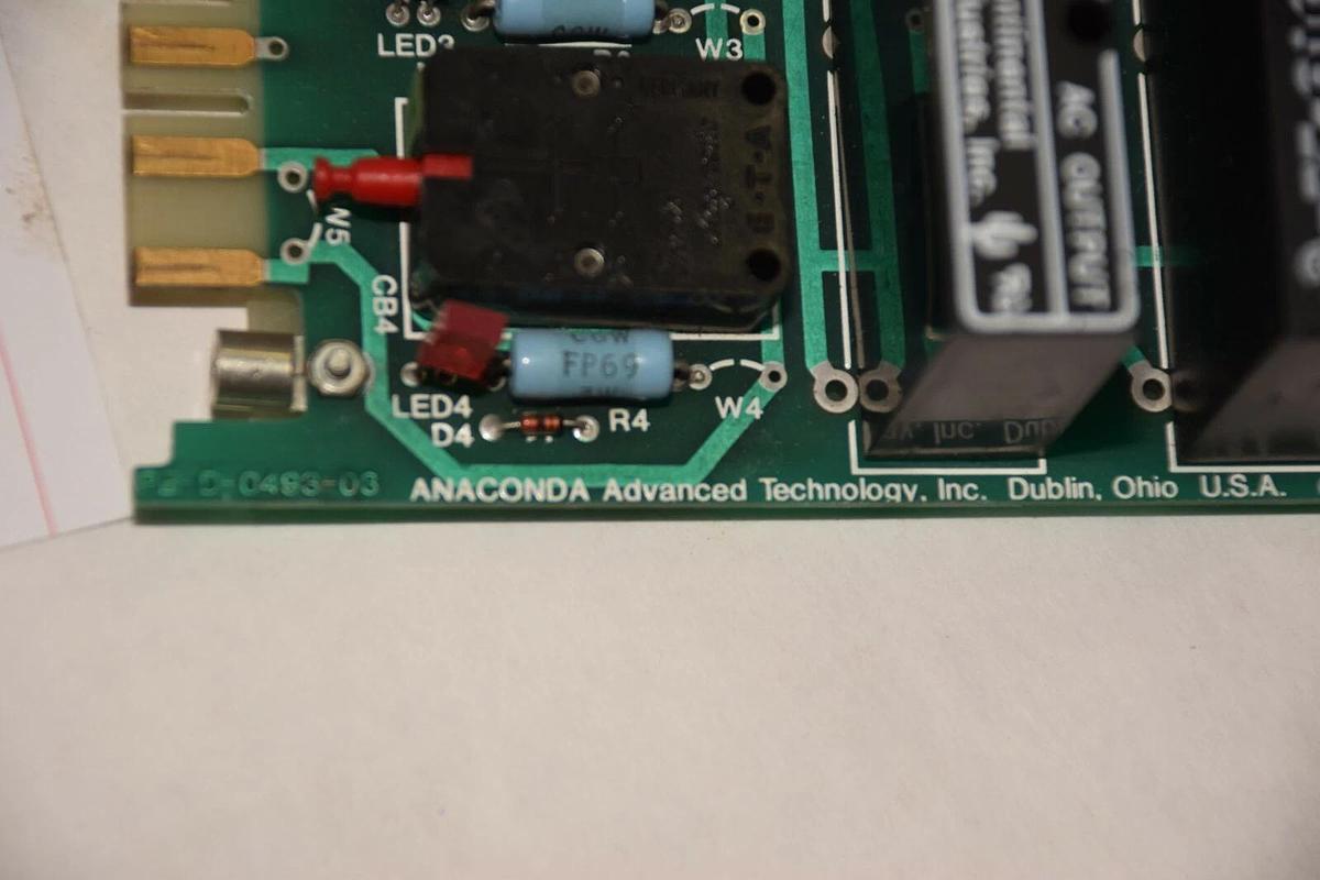 Used ANACONDA ADVANCED TECHNOLOGY CR616-A CR616A PB-D-0493-03 AC OUTPUT MODULE BOARD