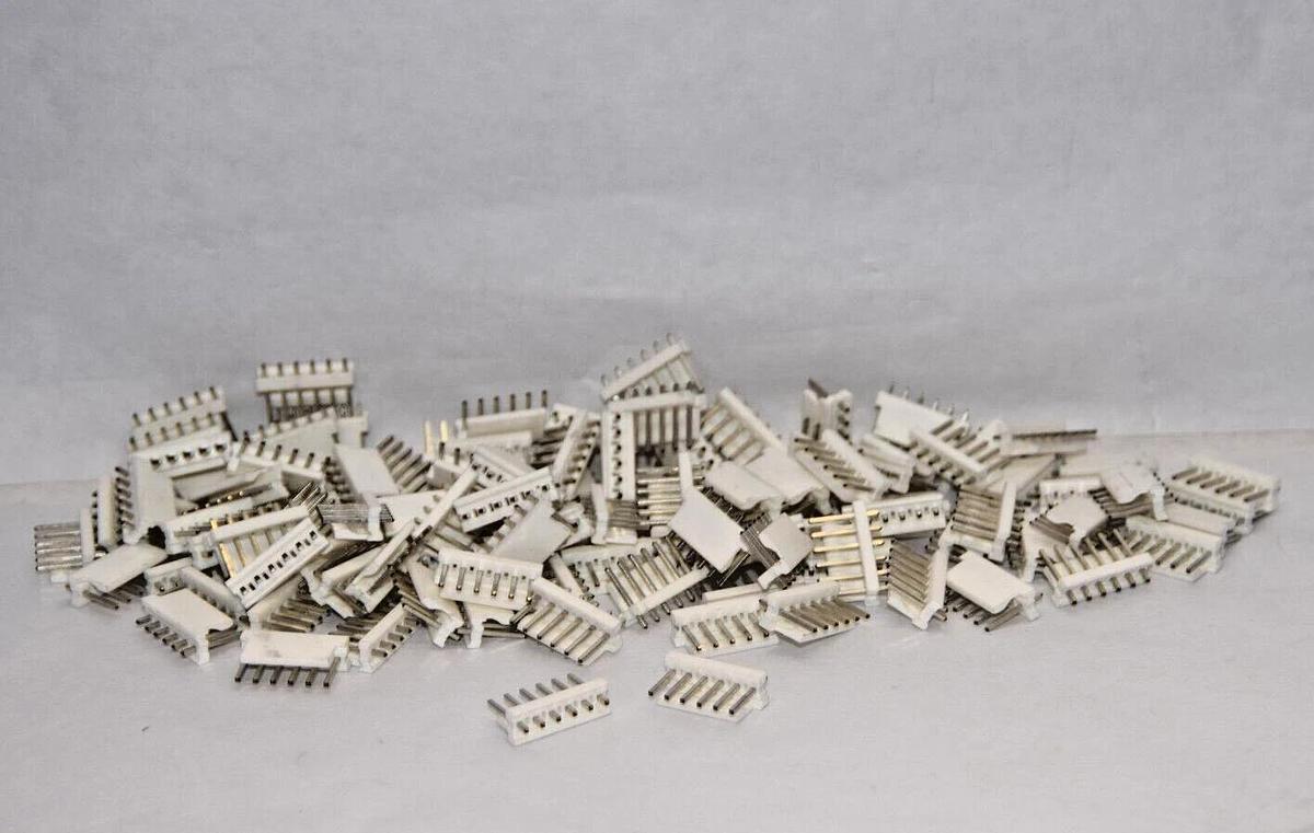 (NEW - 110) Header 1x6 Pin Vertical Straight Connector 3.96mm Single Row 59504