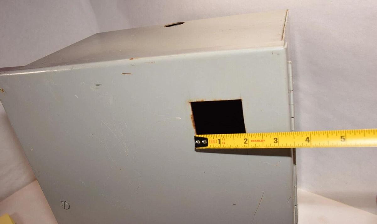 Used WIEGMANN 38248 , 14." x 12" x 8"  Electric Box  Enclosure, with backplate