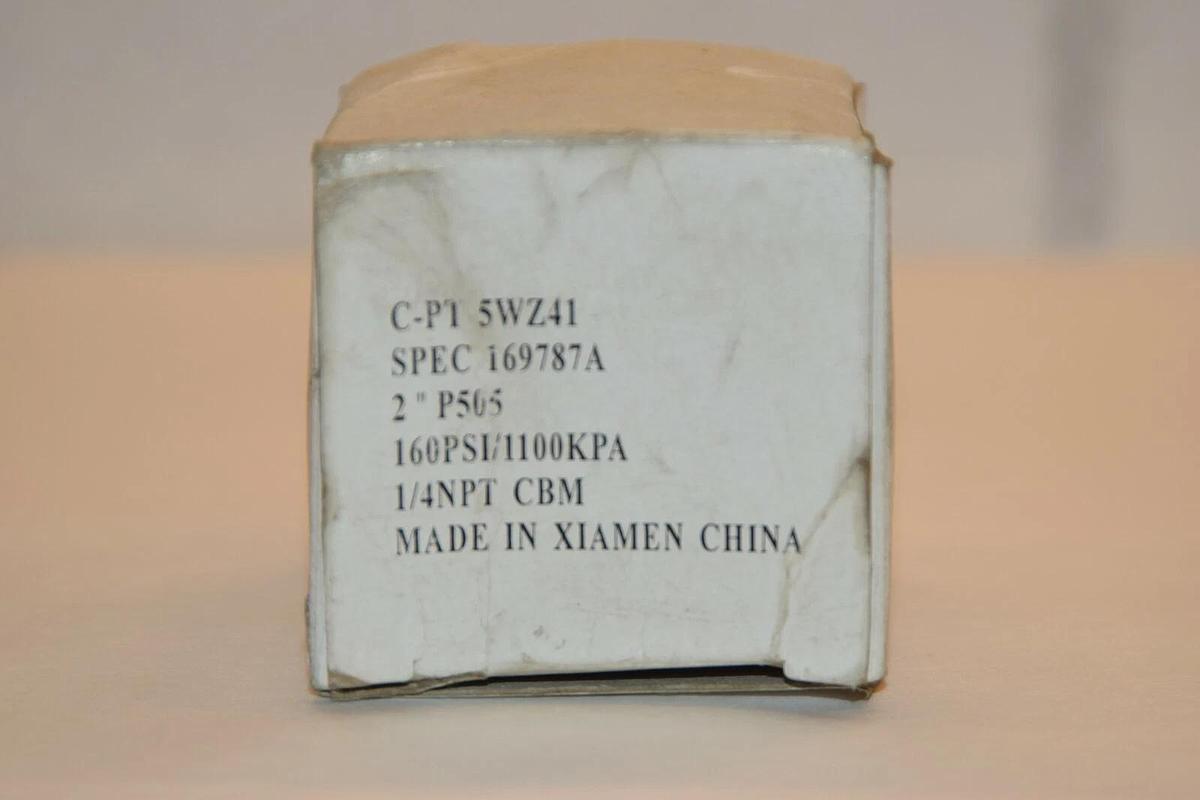 NEW GRANGER C-PT 5WZ41 0-160psi 2" FACE 1/4" NPT PRESSURE GAUGE