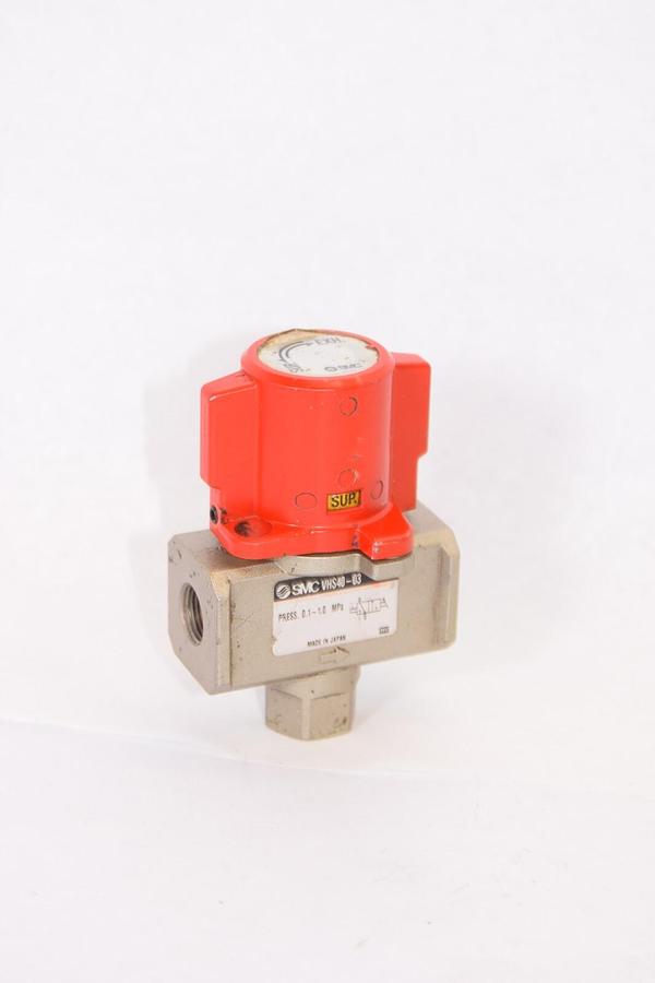 Used SMC VHS40-03 0.1-1.0MPa Lock Out Valve