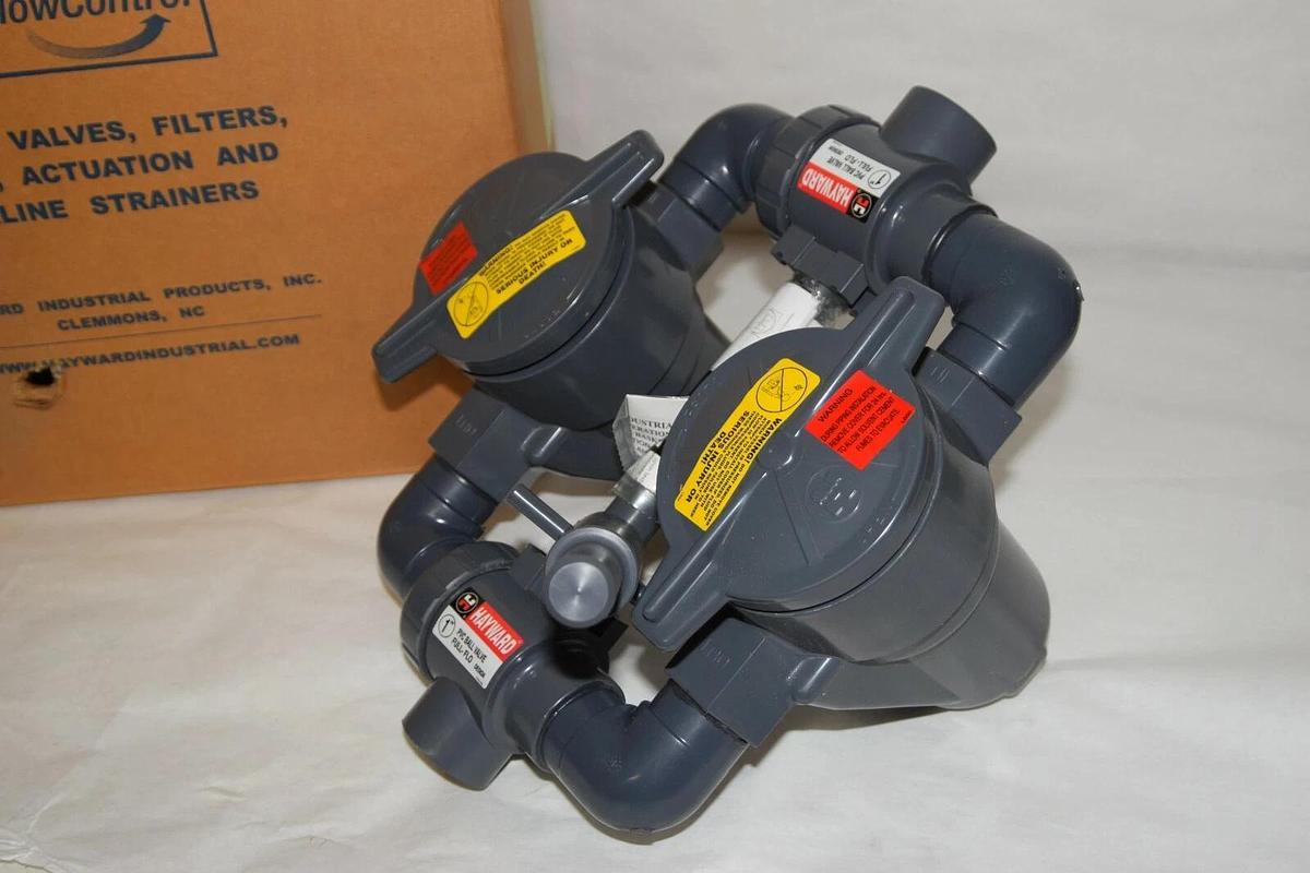 (NEW) HAYWARD  DS10050F 1/2” PVC Duplex Basket Strainer (Baskets not Included)