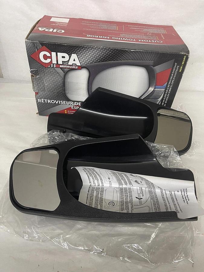 CIPA 10900  Pair Of Towing Mirrors fits Chevrolet/GMC/Cadillac 2007-2013 NEW!!